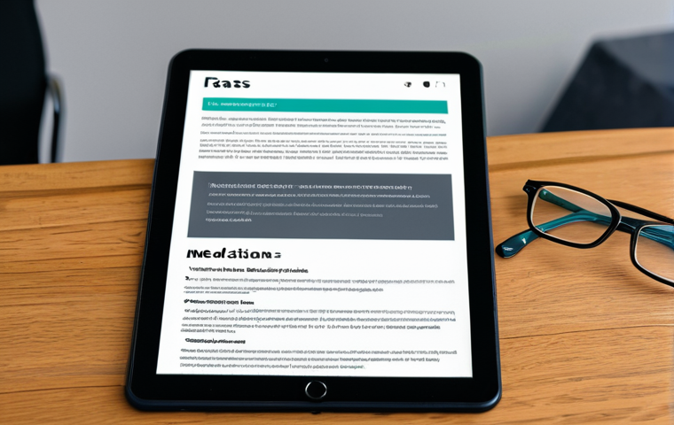 Fass.se on a Tablet**

"A close-up of a tablet screen displaying the Fass.se website, showing a medication information page. Focus on the clear, easy-to-read layout of the site. The tablet is resting on a wooden table next to a cup of coffee and a pair of reading glasses. safe for work, appropriate content, fully clothed, professional, modest, perfect anatomy, natural proportions, high quality."

**